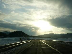 山口県の道路は凍結ナシ。